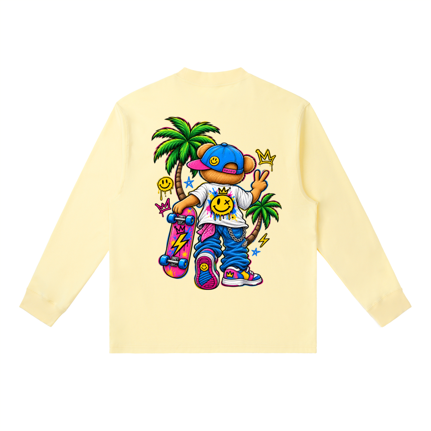 "Peace teddy" Long-Sleeve T-Shirt