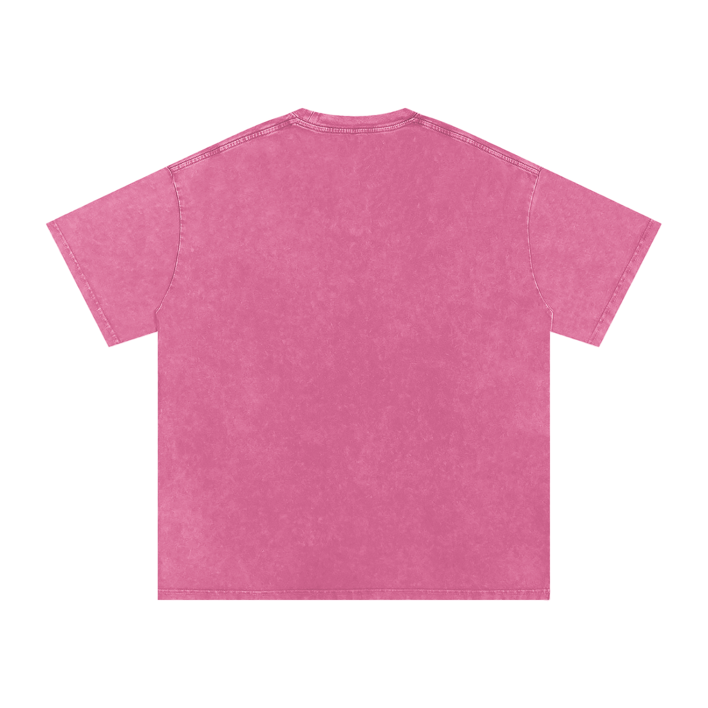 "Space" Snow Washed Oversized Cotton T-Shirt
