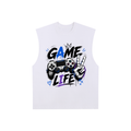 Raw Edge Cotton Tank Top