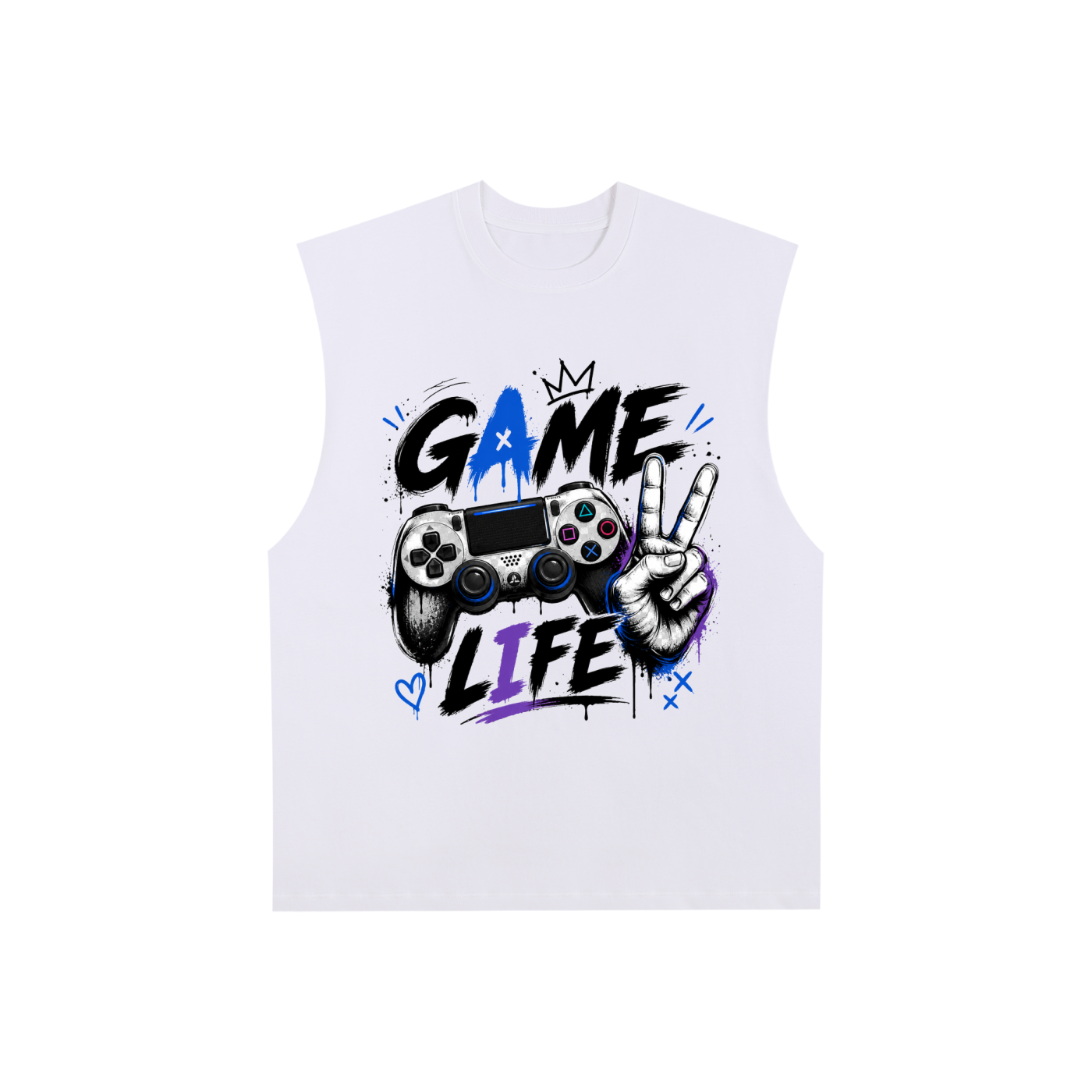Raw Edge Cotton Tank Top