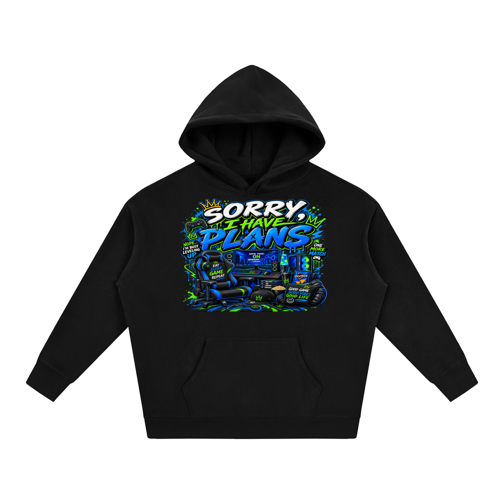 Sorry, I Have Plans Cozy Oversized Hoodie