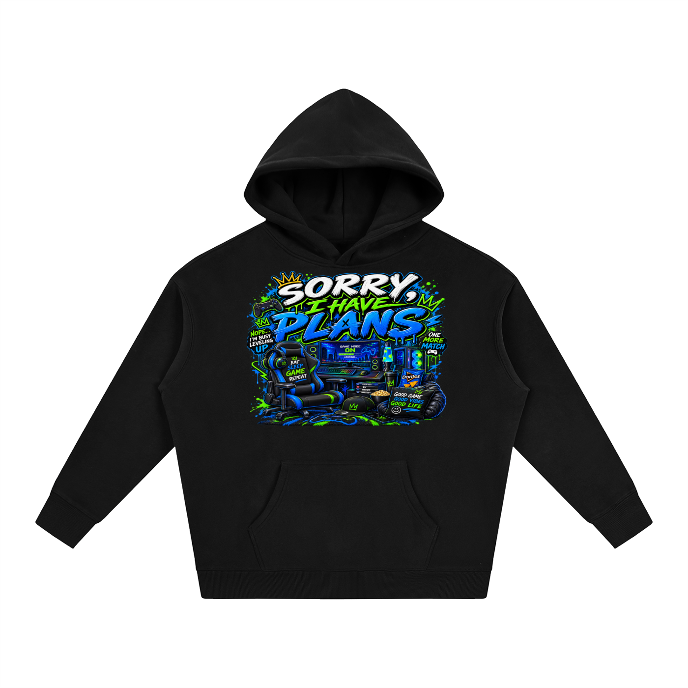 Sorry, I Have Plans Cozy Oversized Hoodie
