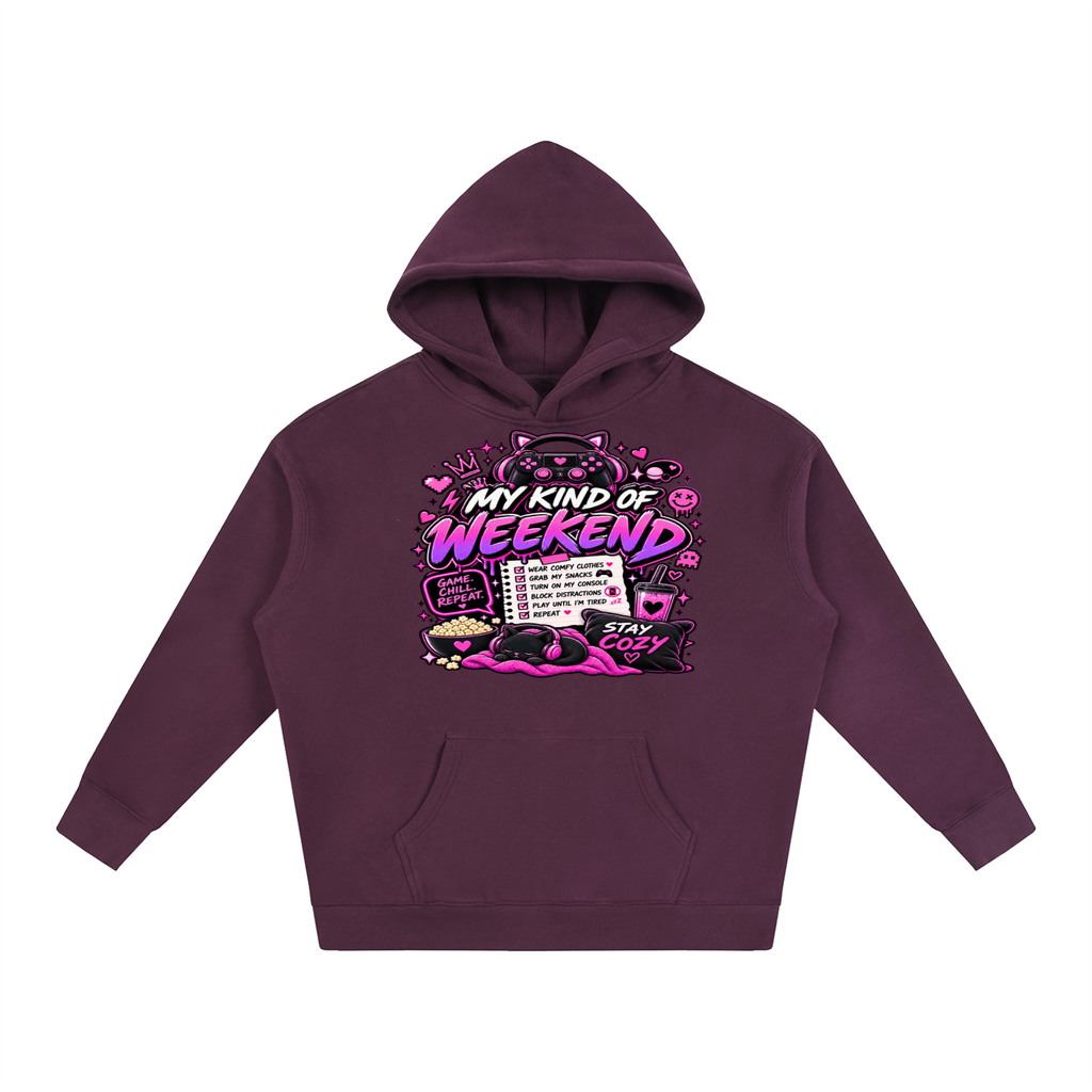 My Type of Wknd Cozy Oversized Hoodie