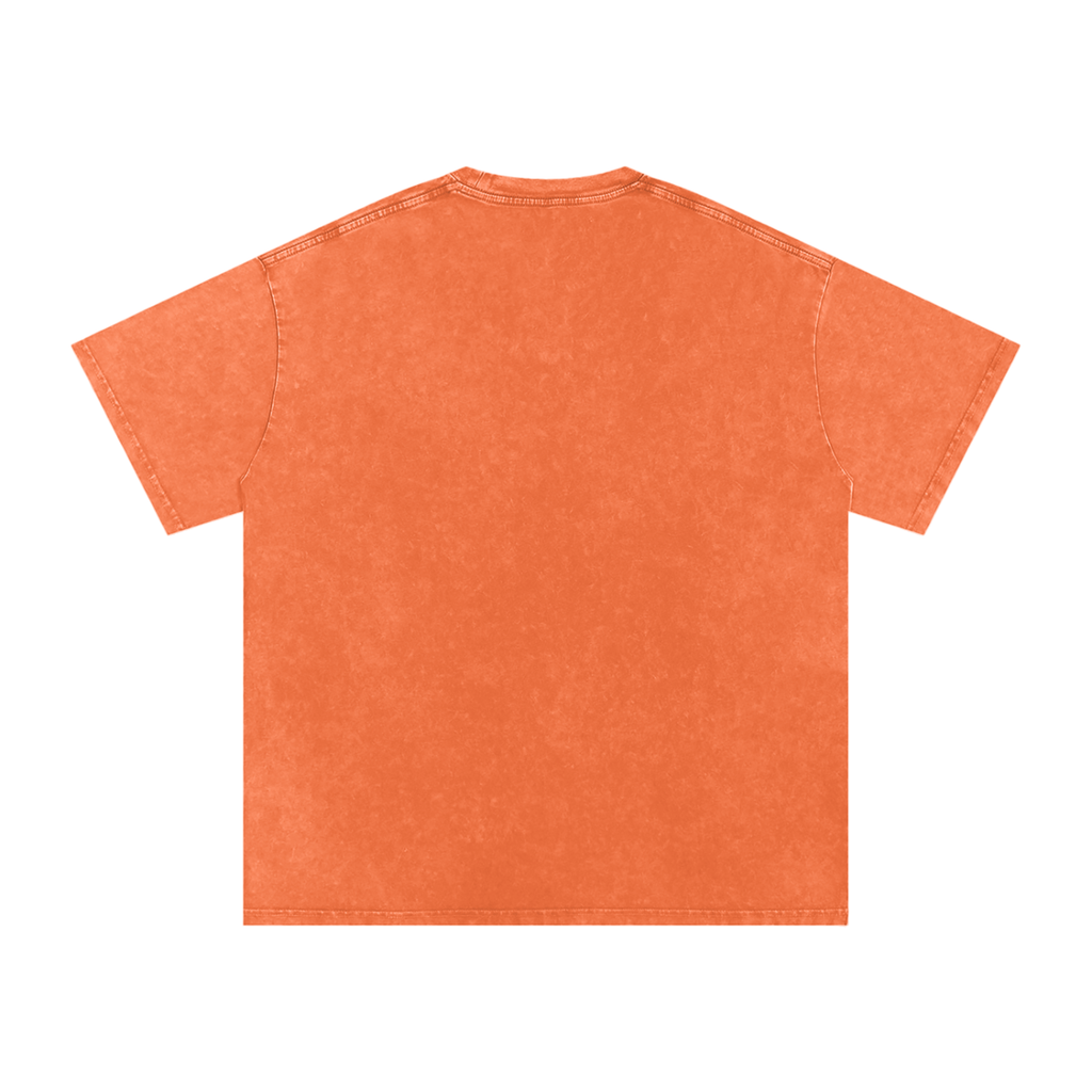 "Creeping" Snow Washed Oversized Cotton T-Shirt
