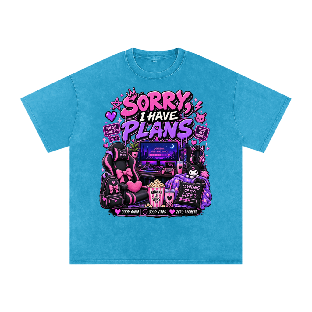 Sorry, I'm Gaming Cozy Oversized Tee