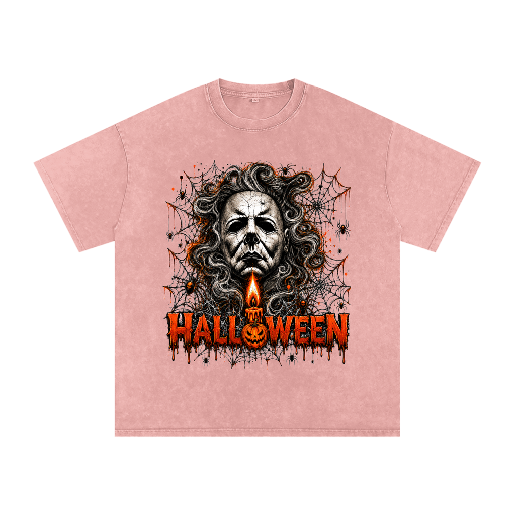 Halloween Vintage Snow-Wash Oversized Tee