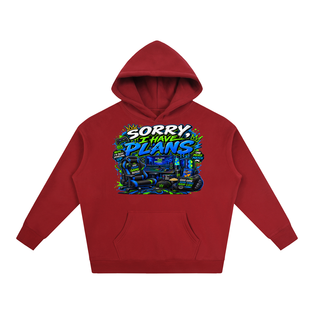 Sorry, I Have Plans Cozy Oversized Hoodie