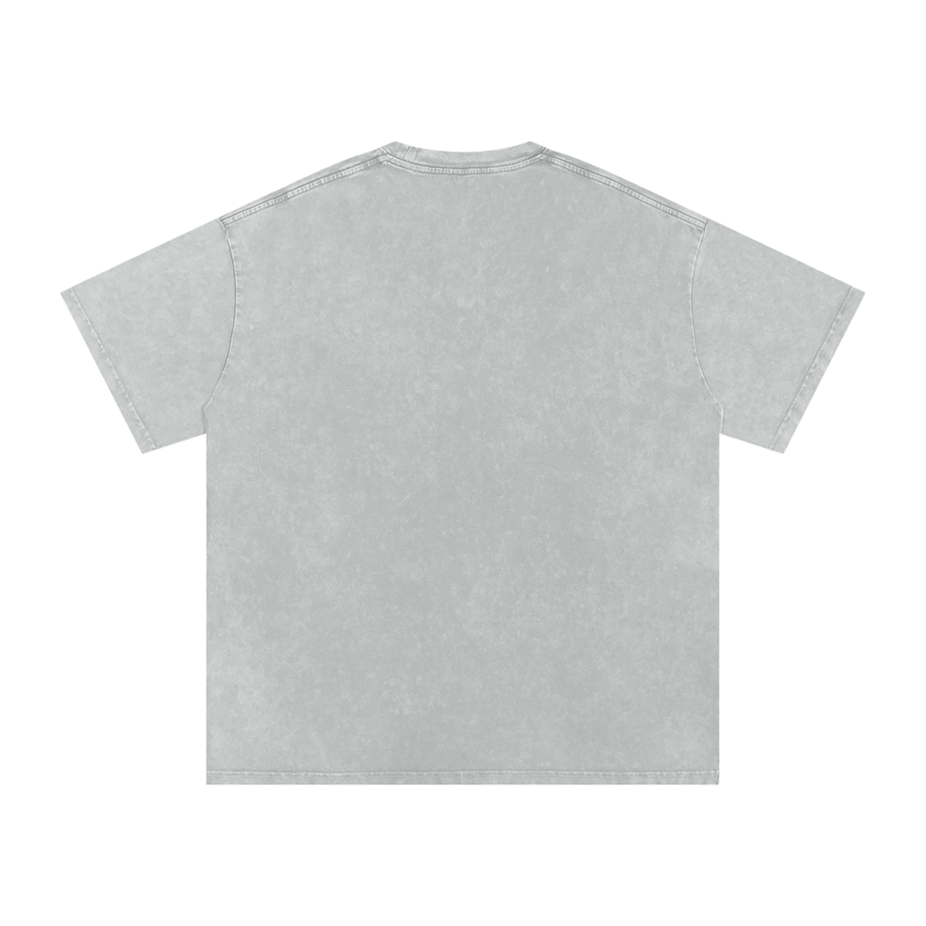"Creeping" Snow Washed Oversized Cotton T-Shirt