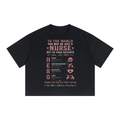 "You are their world" Unisex Boxy Drop Shoulder Crop T-Shirt