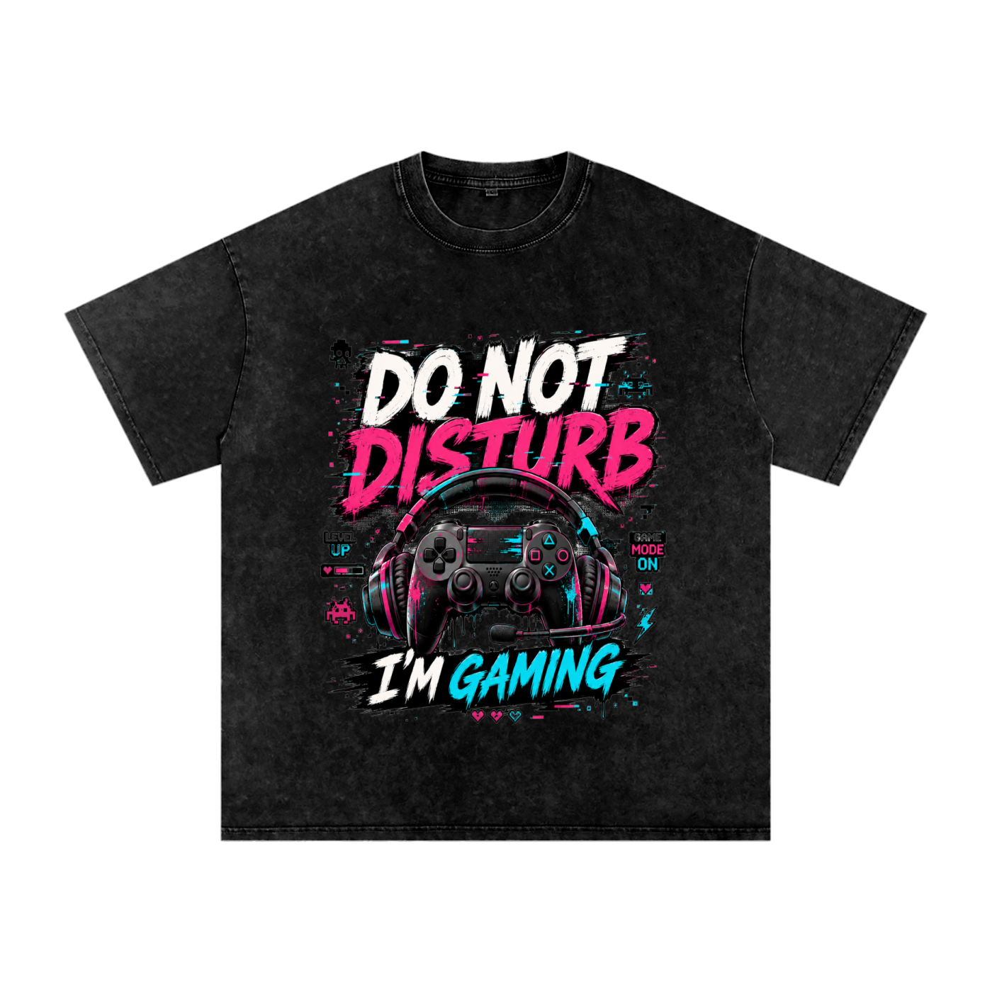 Gaming Vintage Snow-Wash Oversized Tee