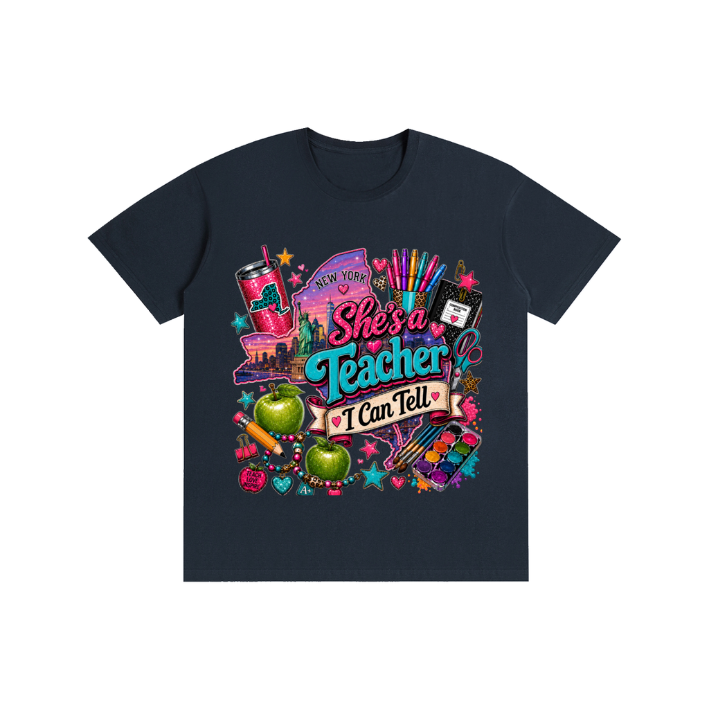 New York "She's a teacher" unisex t-shirt