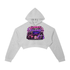 Cropped hoodie cotton blend casual outfit