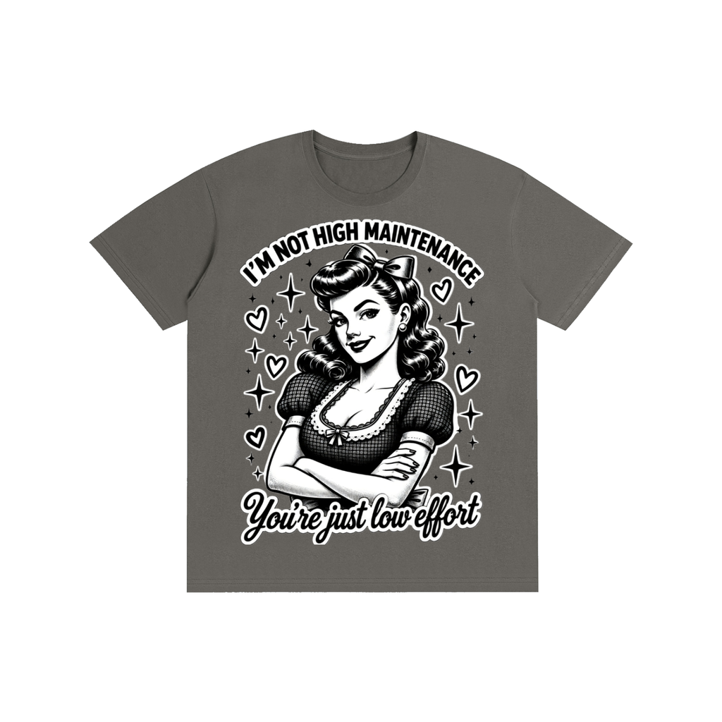 "High maintenance" Pure Cotton Unisex T-Shirt