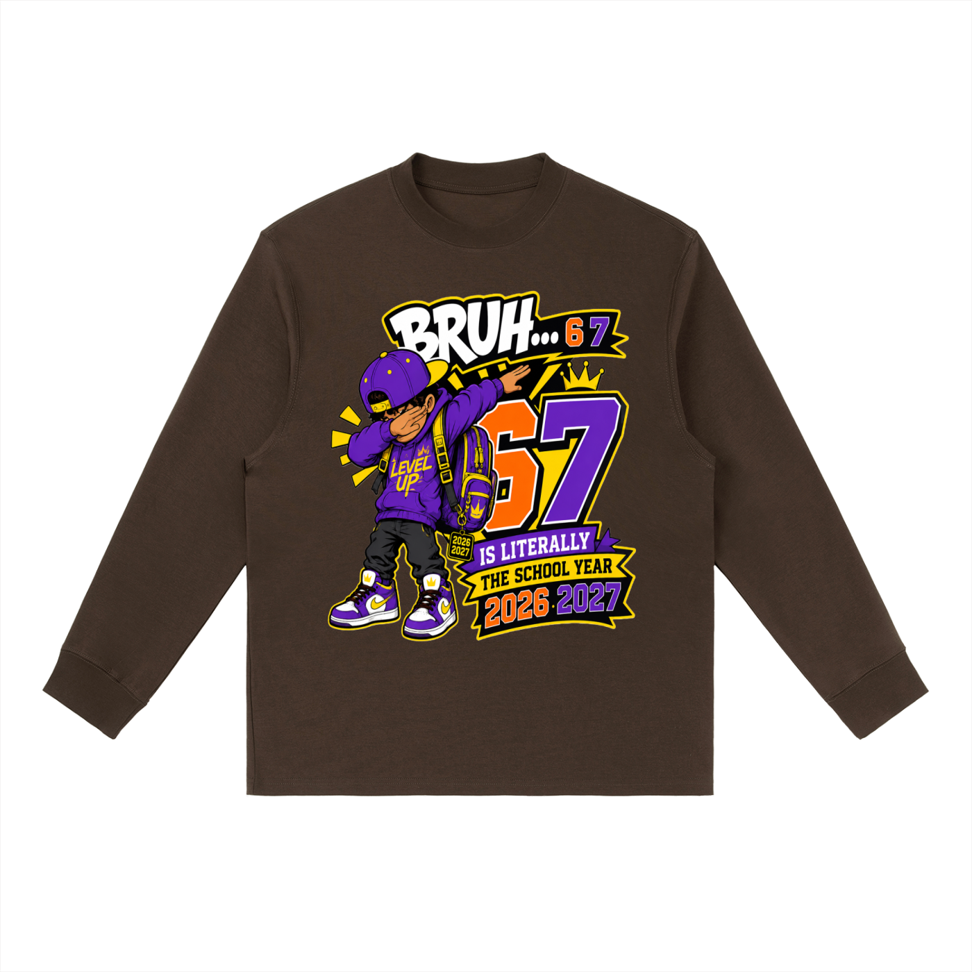 "Dab it" Crewneck Long-Sleeve T-Shirt