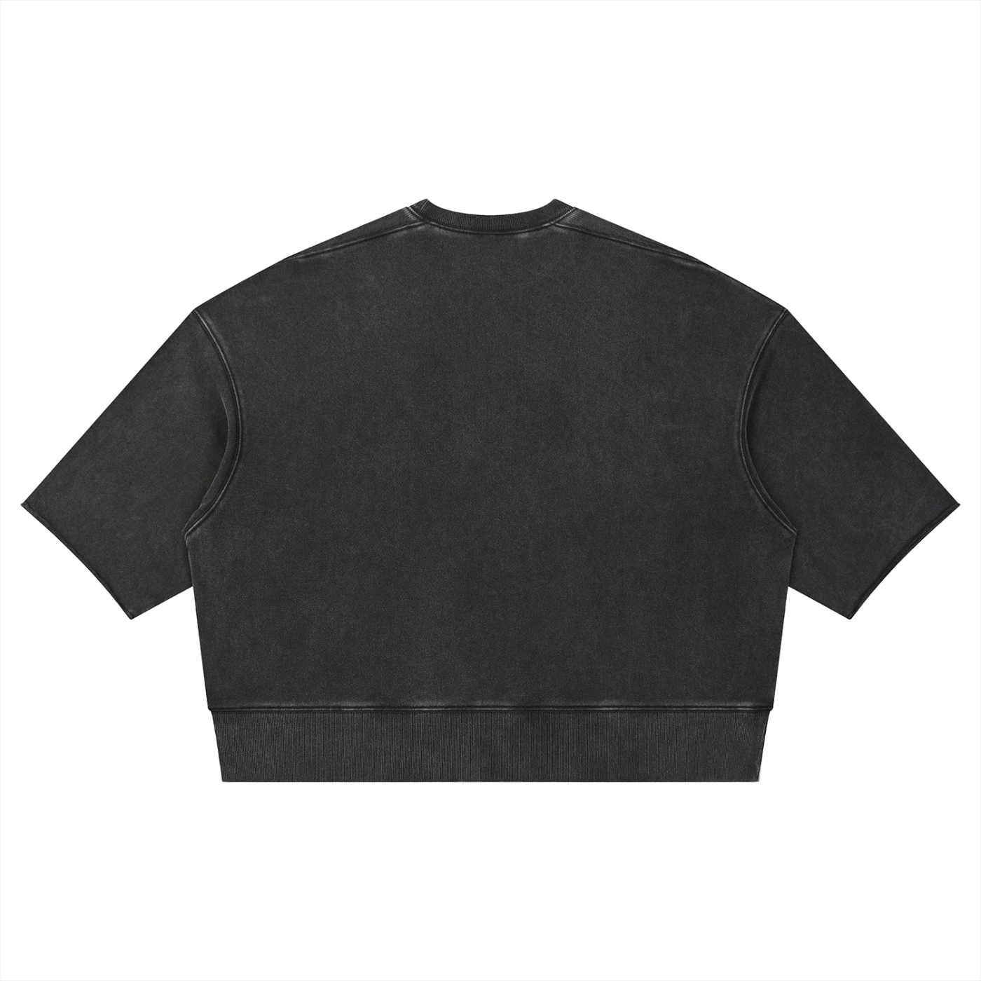 Unisex Mineral Wash Boxy Raw Edge T-Shirt