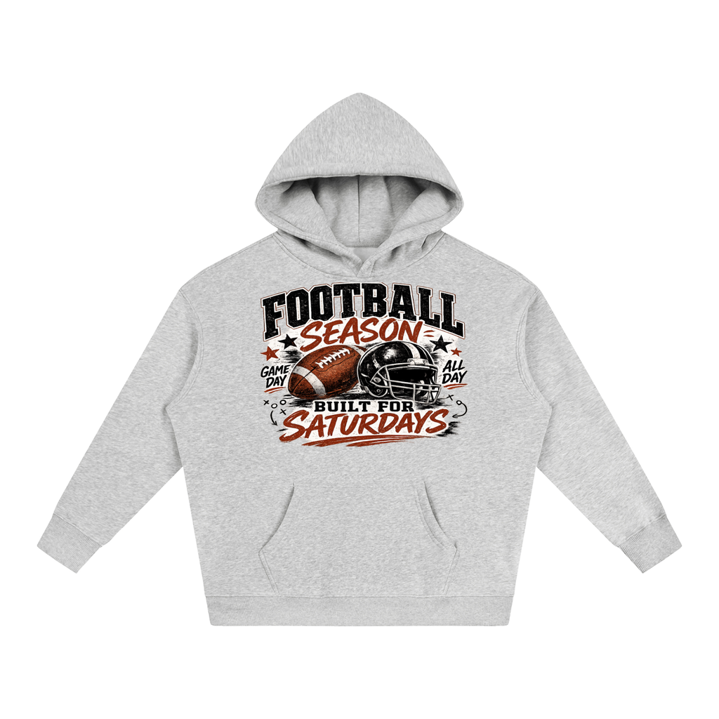"Football " Oversize Fleeced Hoodie