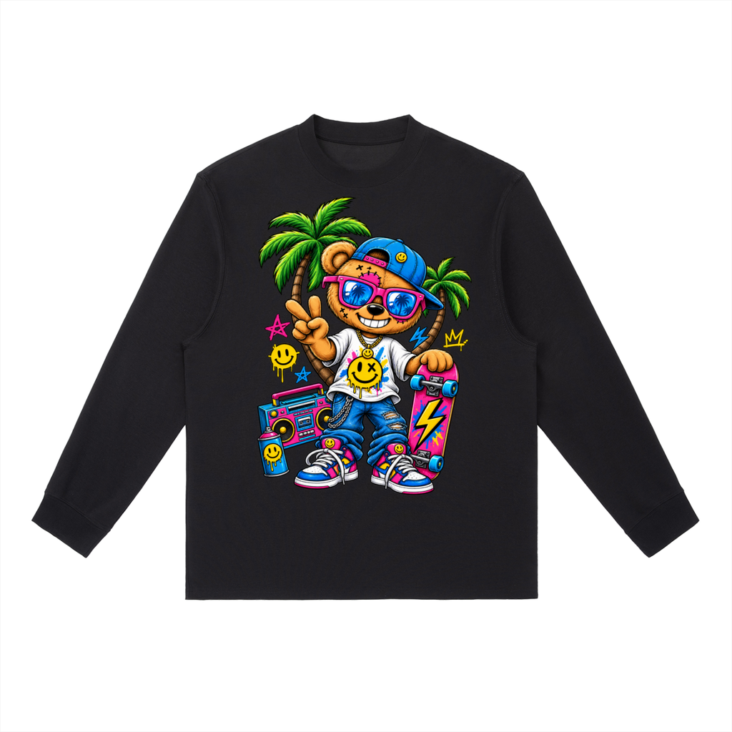 "Peace teddy" Long-Sleeve T-Shirt