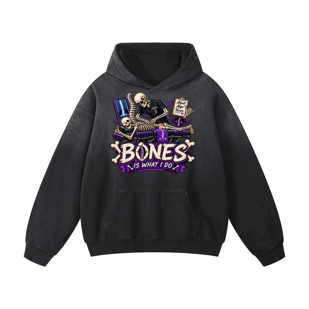 Skeleton Vibes Oversized Hoodie