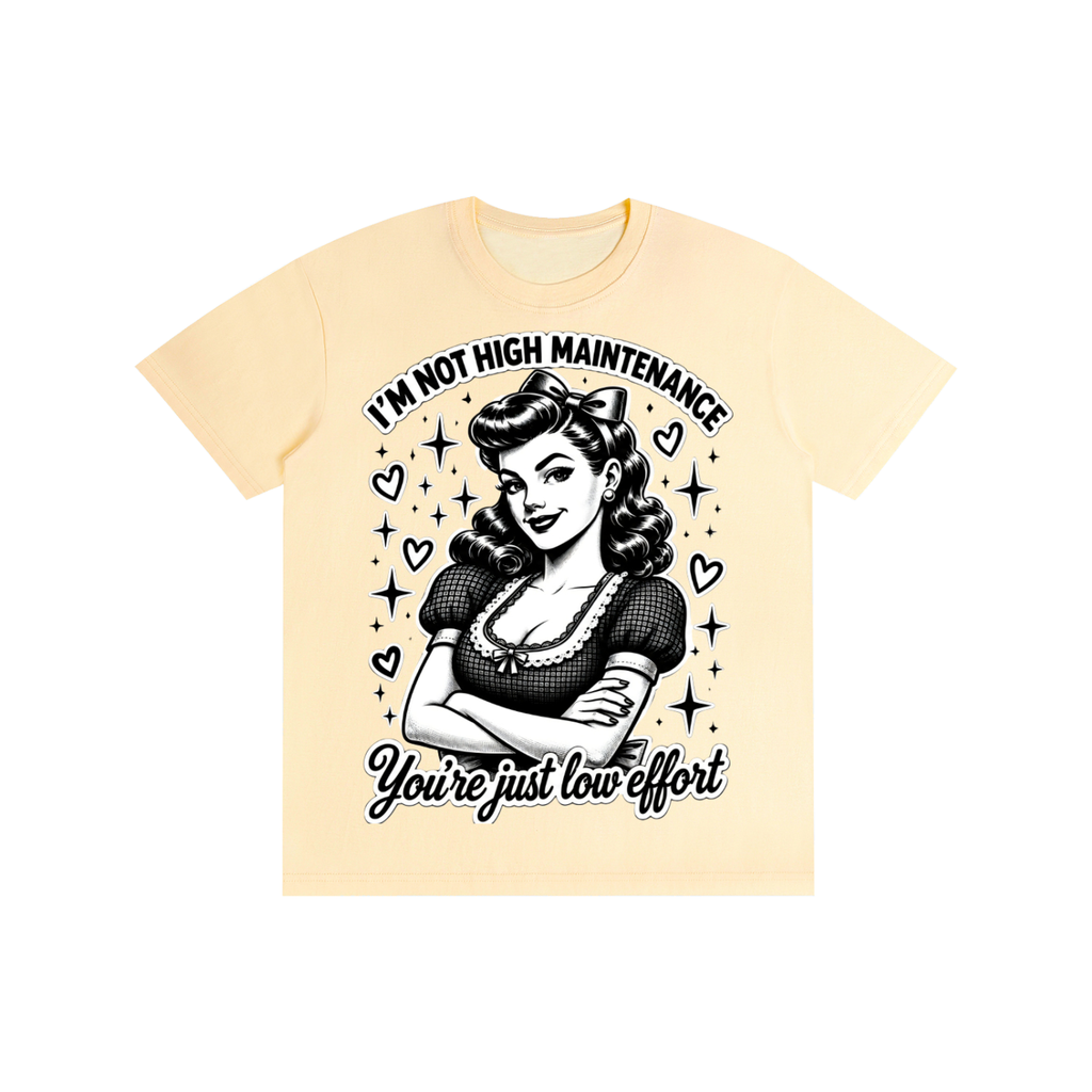"High maintenance" Pure Cotton Unisex T-Shirt