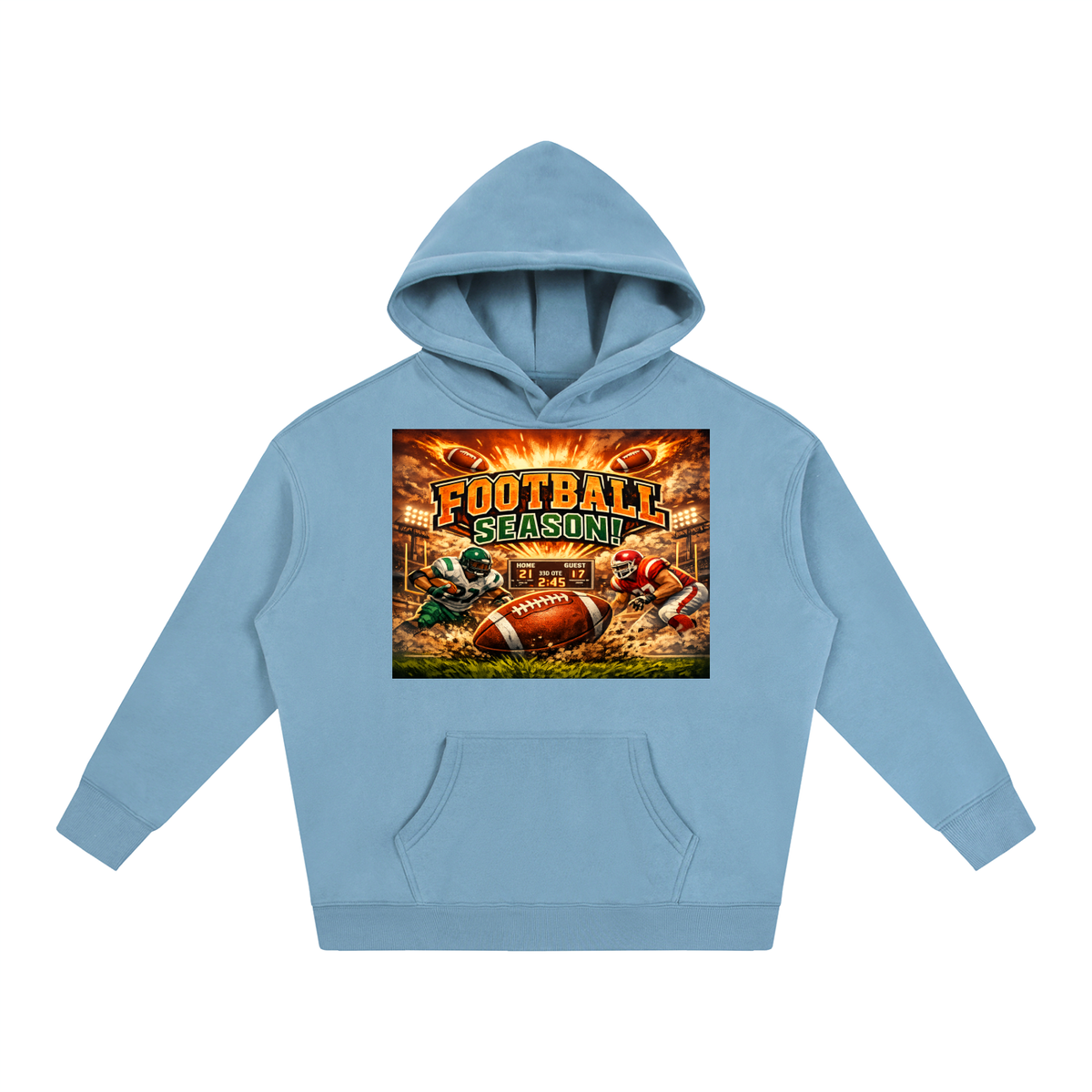 Game Day Oversize Fleeced Hoodie