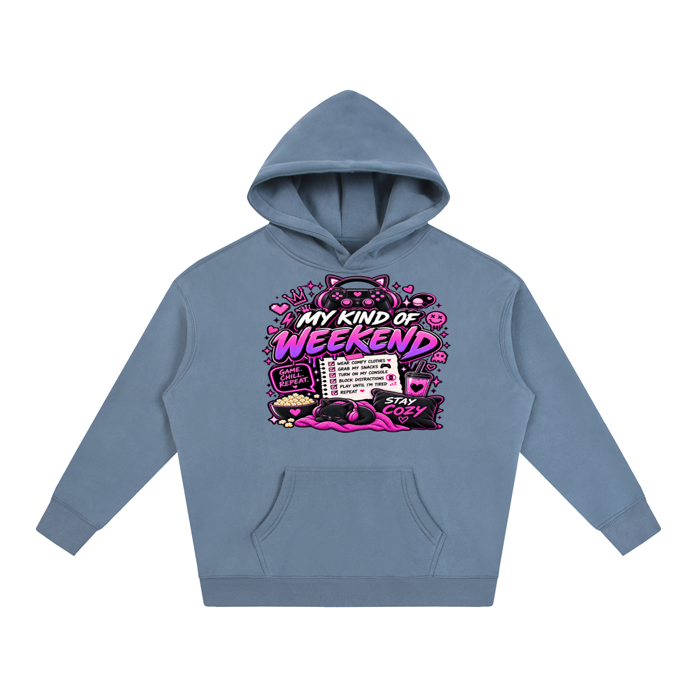 My Type of Wknd Cozy Oversized Hoodie