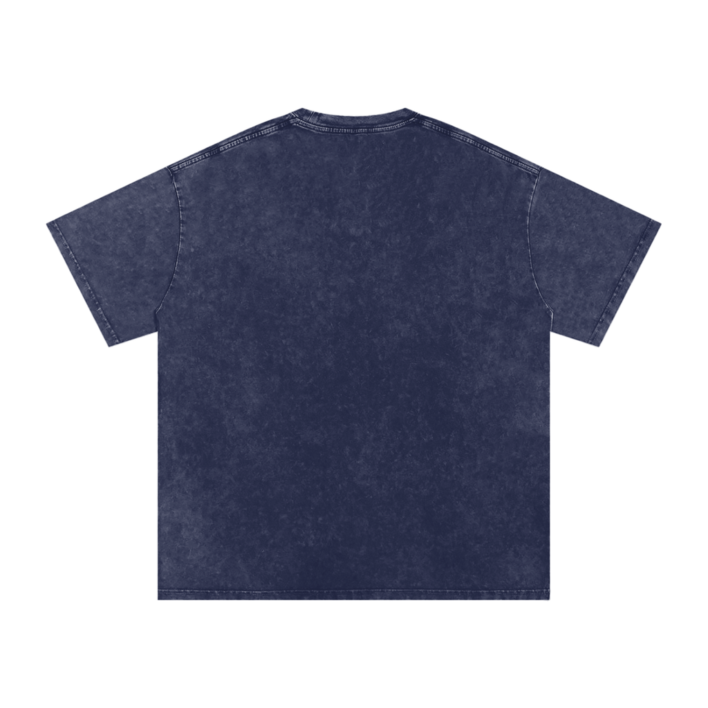 "Space" Snow Washed Oversized Cotton T-Shirt