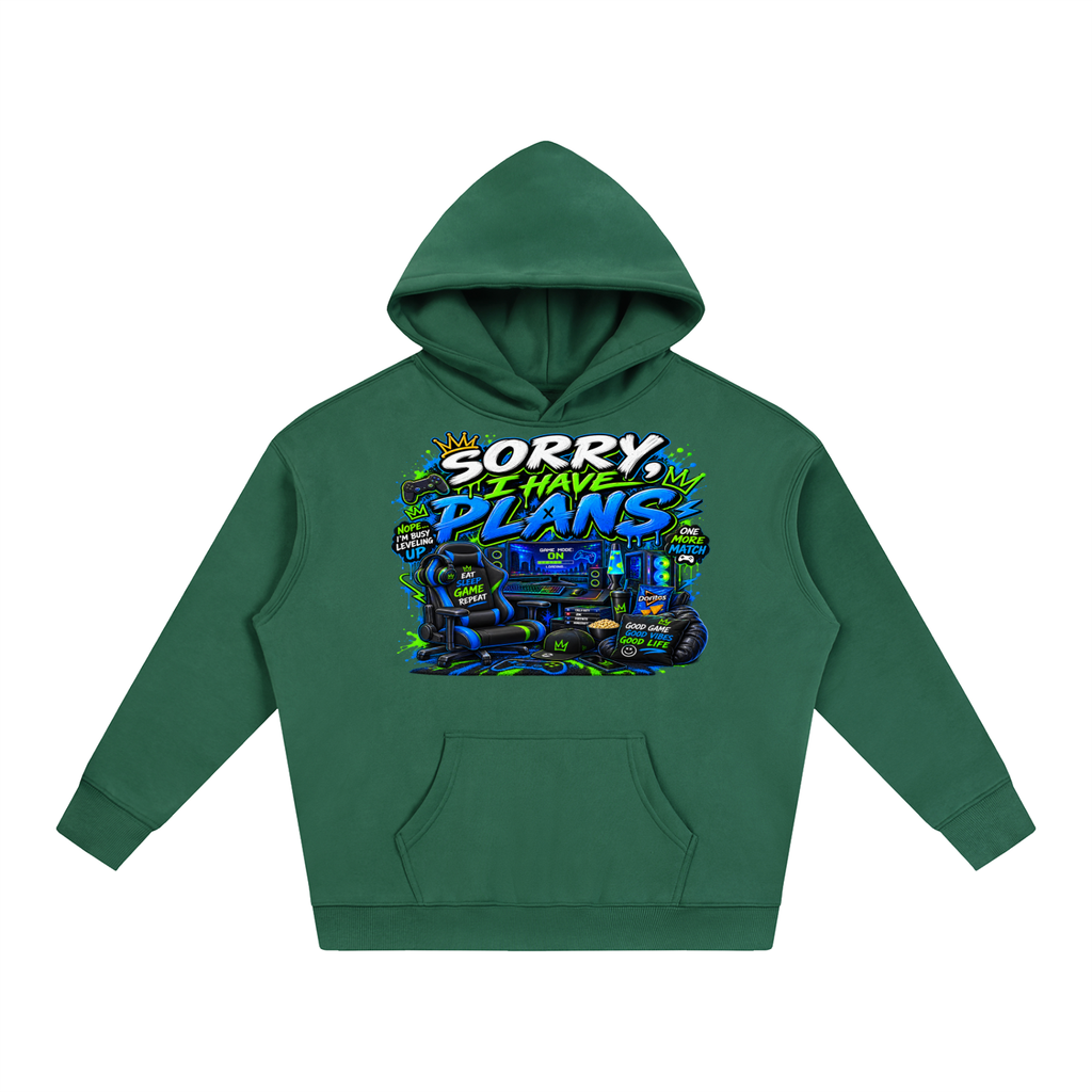 Sorry, I Have Plans Cozy Oversized Hoodie