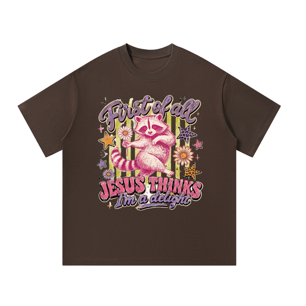 "I'm a delight " Unisex Oversized T-Shirt