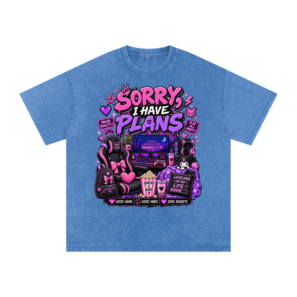 Sorry, I'm Gaming Cozy Oversized Tee