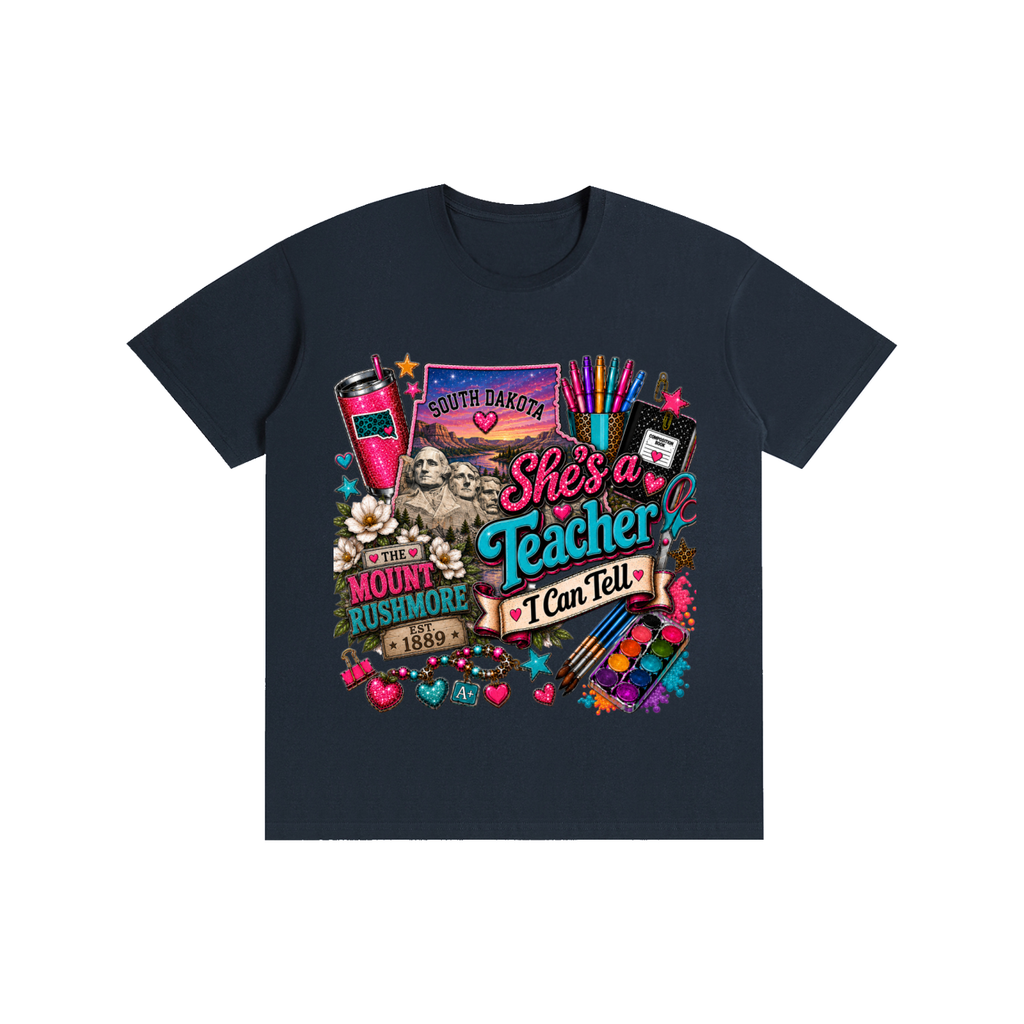 South Dakota "She's a teacher" unisex t-shirt