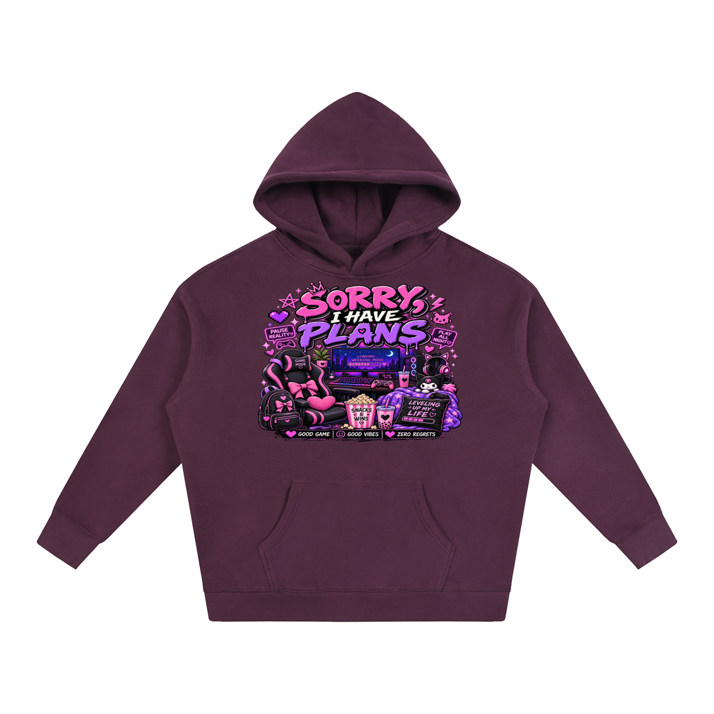 Sorry, I'm Gaming Cozy Oversized Hoodie