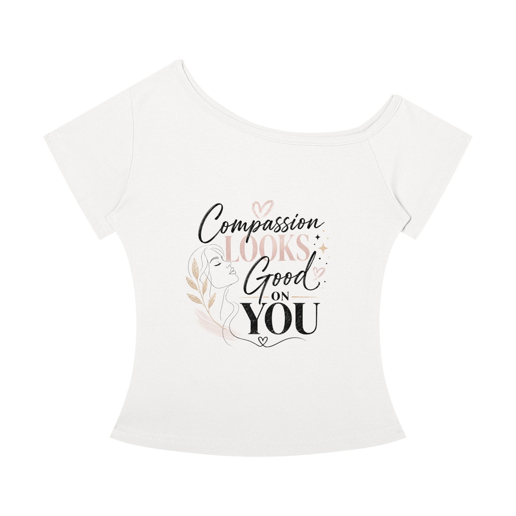 "Looking Good" Women’s Off-the-Shoulder T-Shirt
