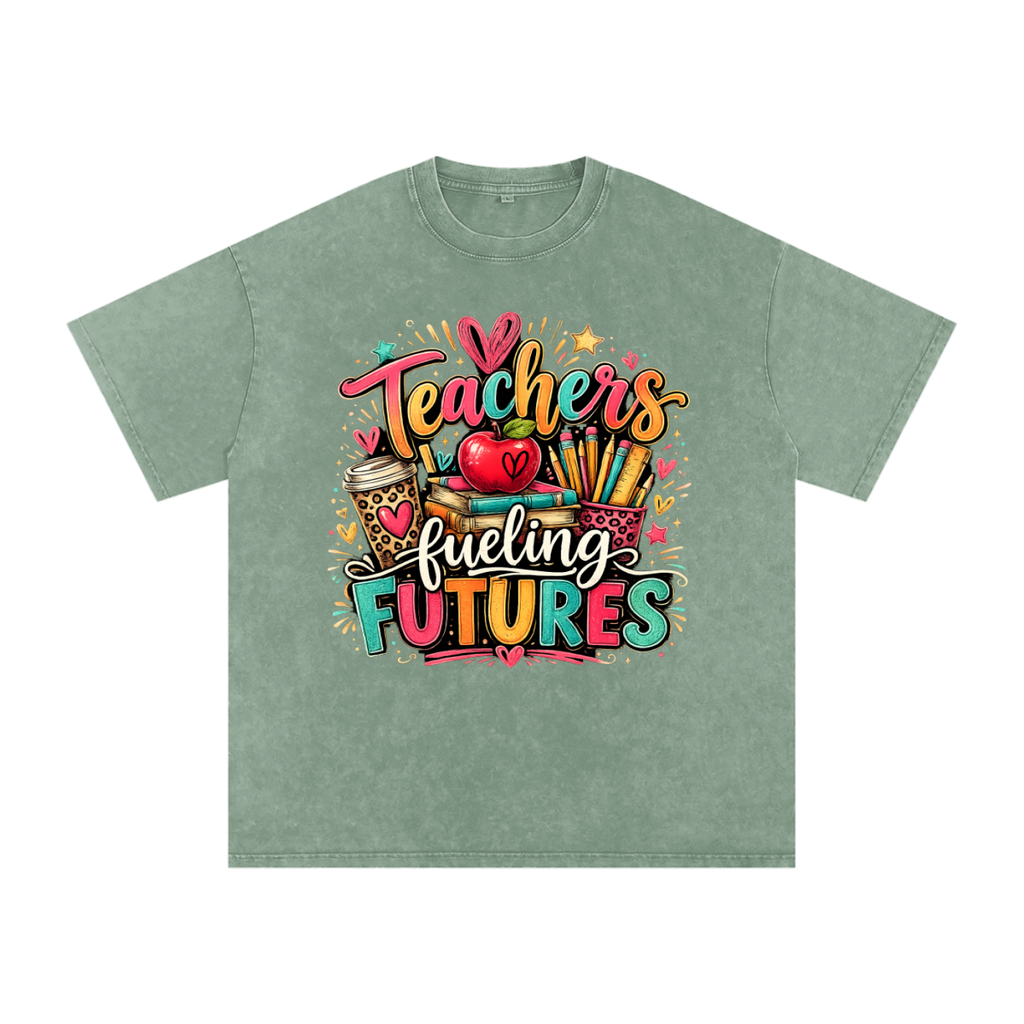 "Teachers Fueling Futures" Oversized Cotton T-Shirt