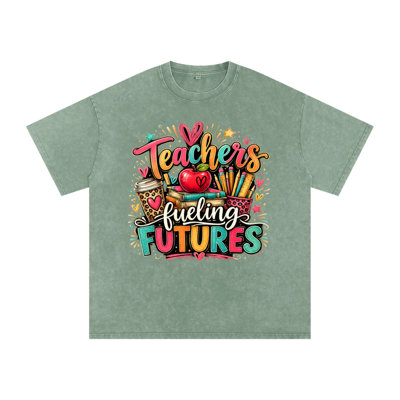"Teachers Fueling Futures" Oversized Cotton T-Shirt