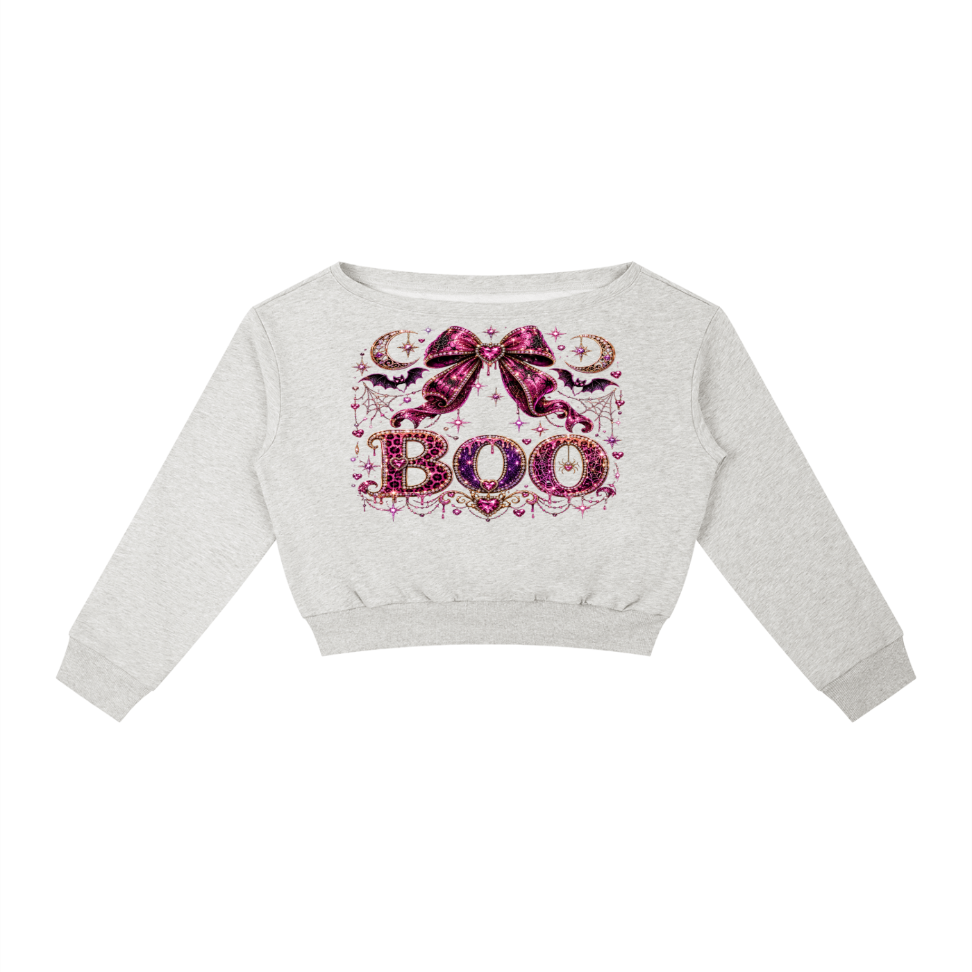 BOO Women's Off-Shoulder Sweatshirt