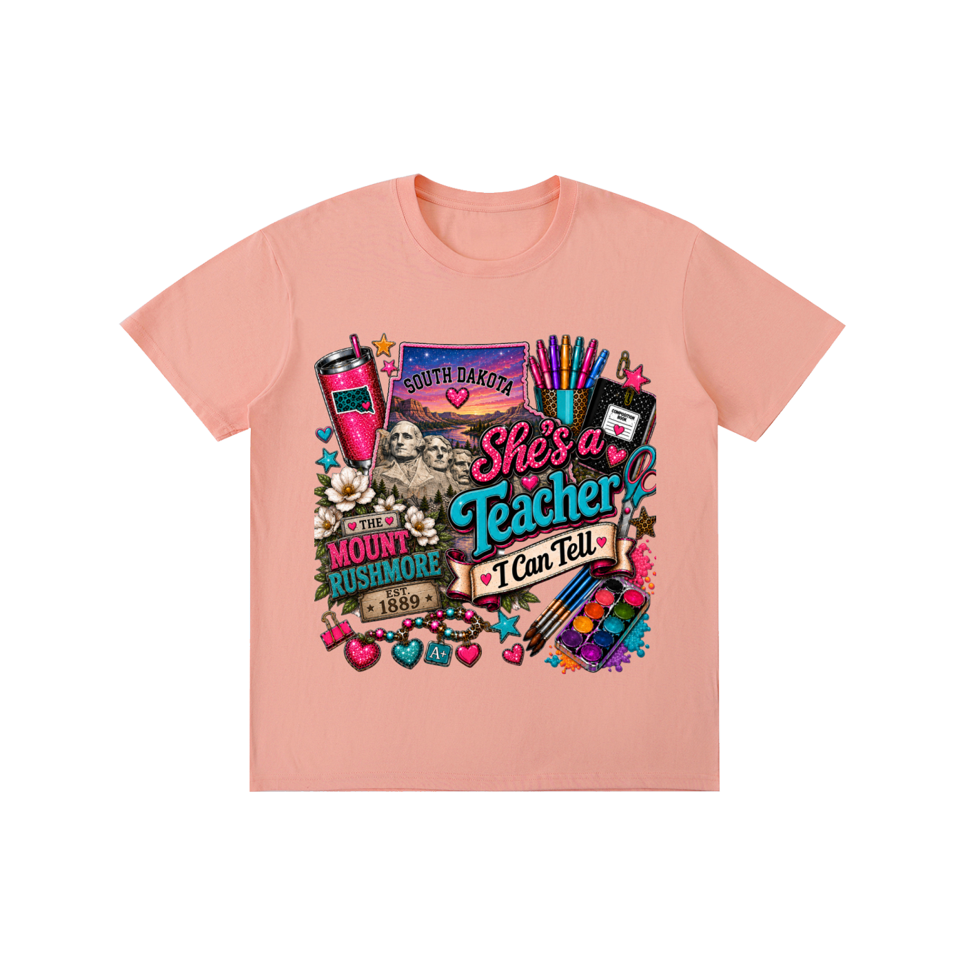 South Dakota "She's a teacher" unisex t-shirt