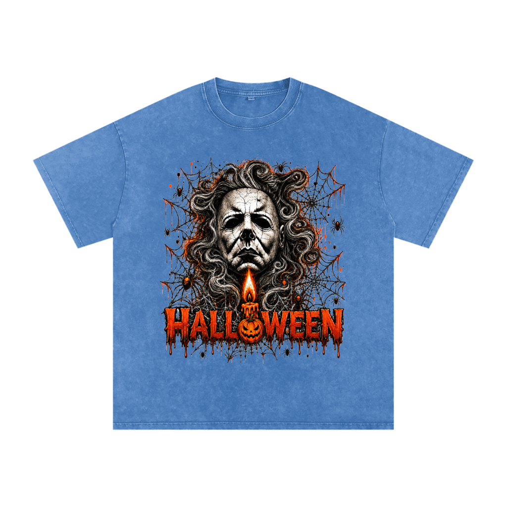 Halloween Vintage Snow-Wash Oversized Tee