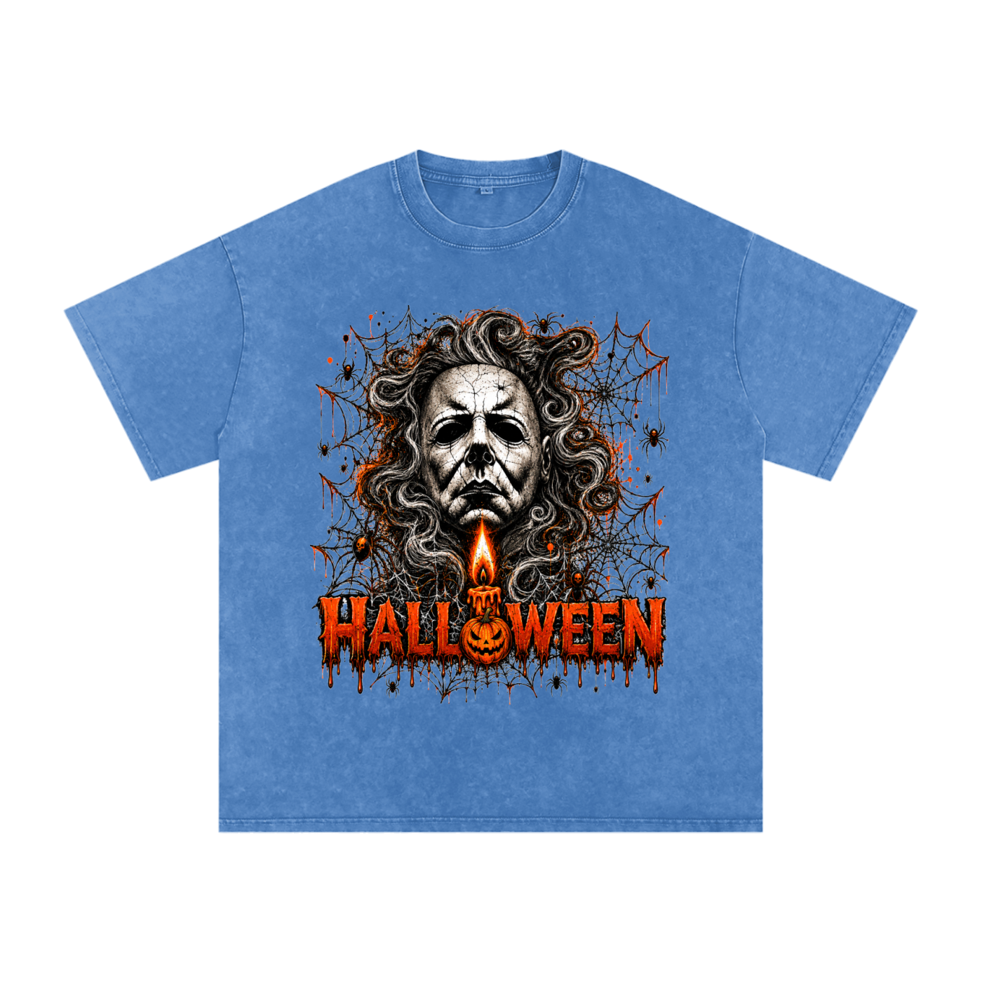 Halloween Vintage Snow-Wash Oversized Tee