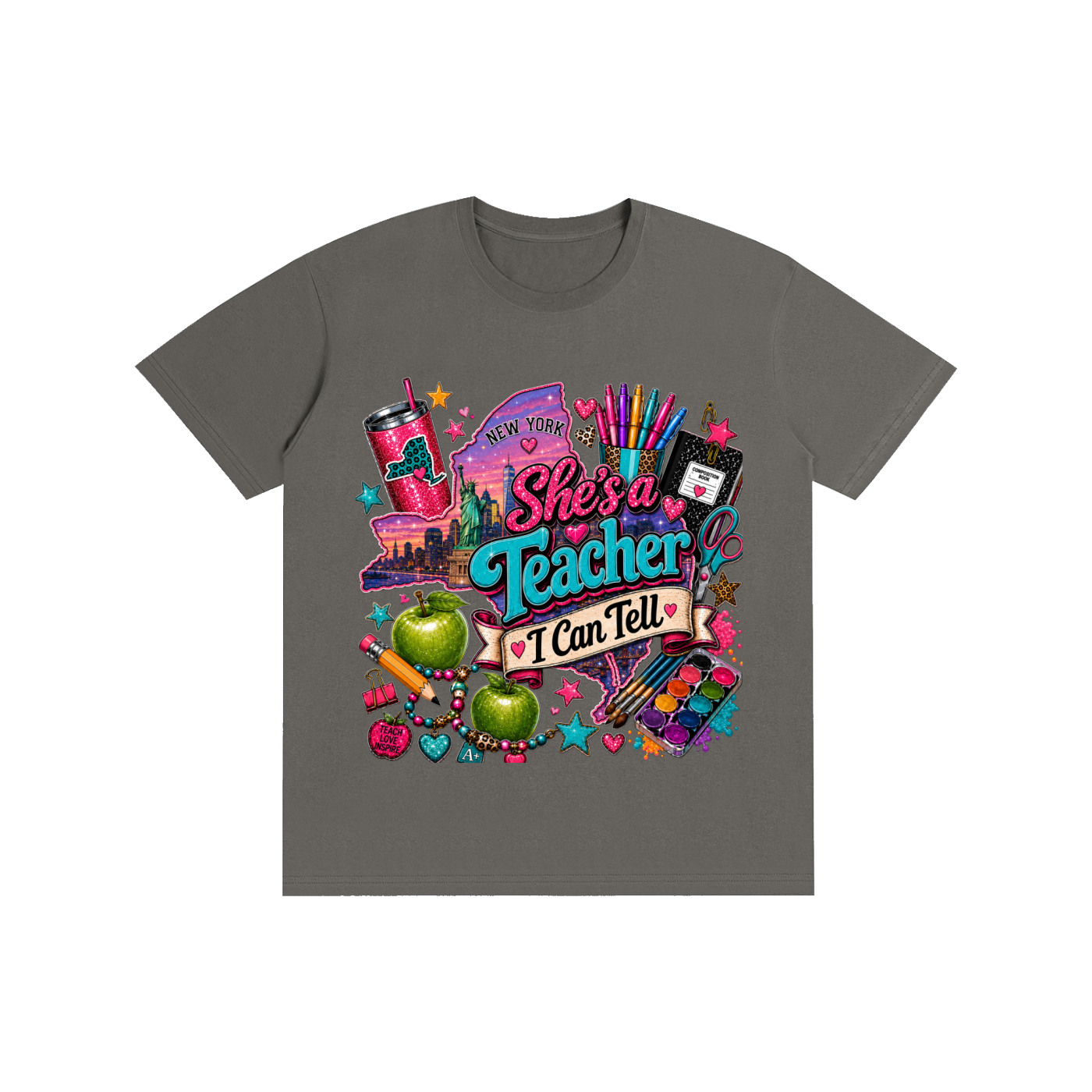 New York "She's a teacher" unisex t-shirt