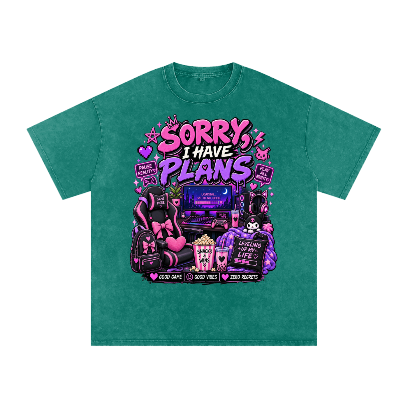 Sorry, I'm Gaming Cozy Oversized Tee