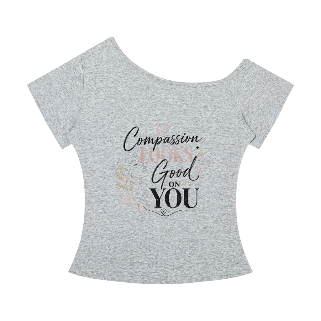 "Looking Good" Women’s Off-the-Shoulder T-Shirt