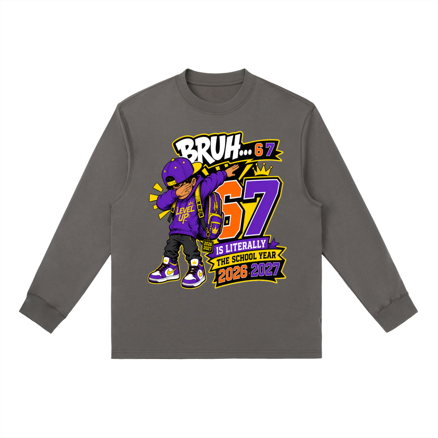 "Dab it" Crewneck Long-Sleeve T-Shirt