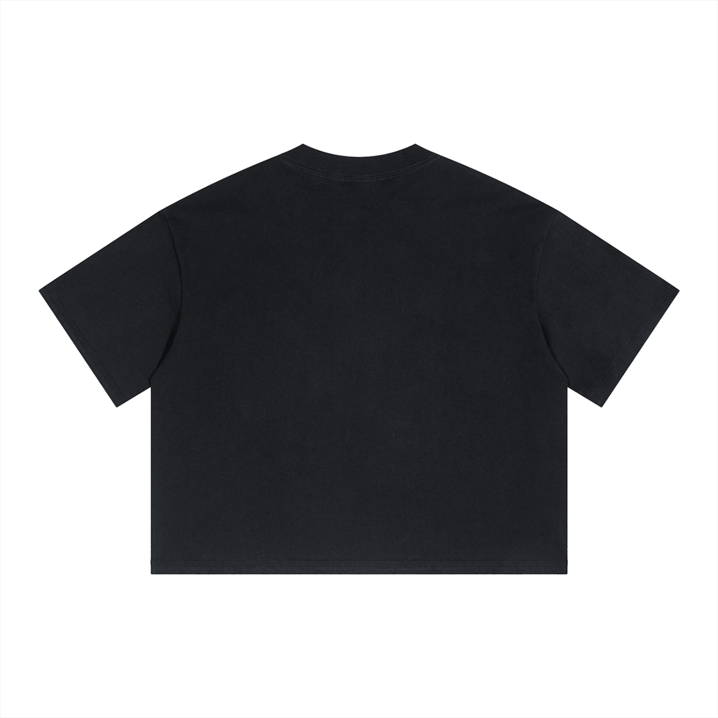 "You are their world" Unisex Boxy Drop Shoulder Crop T-Shirt