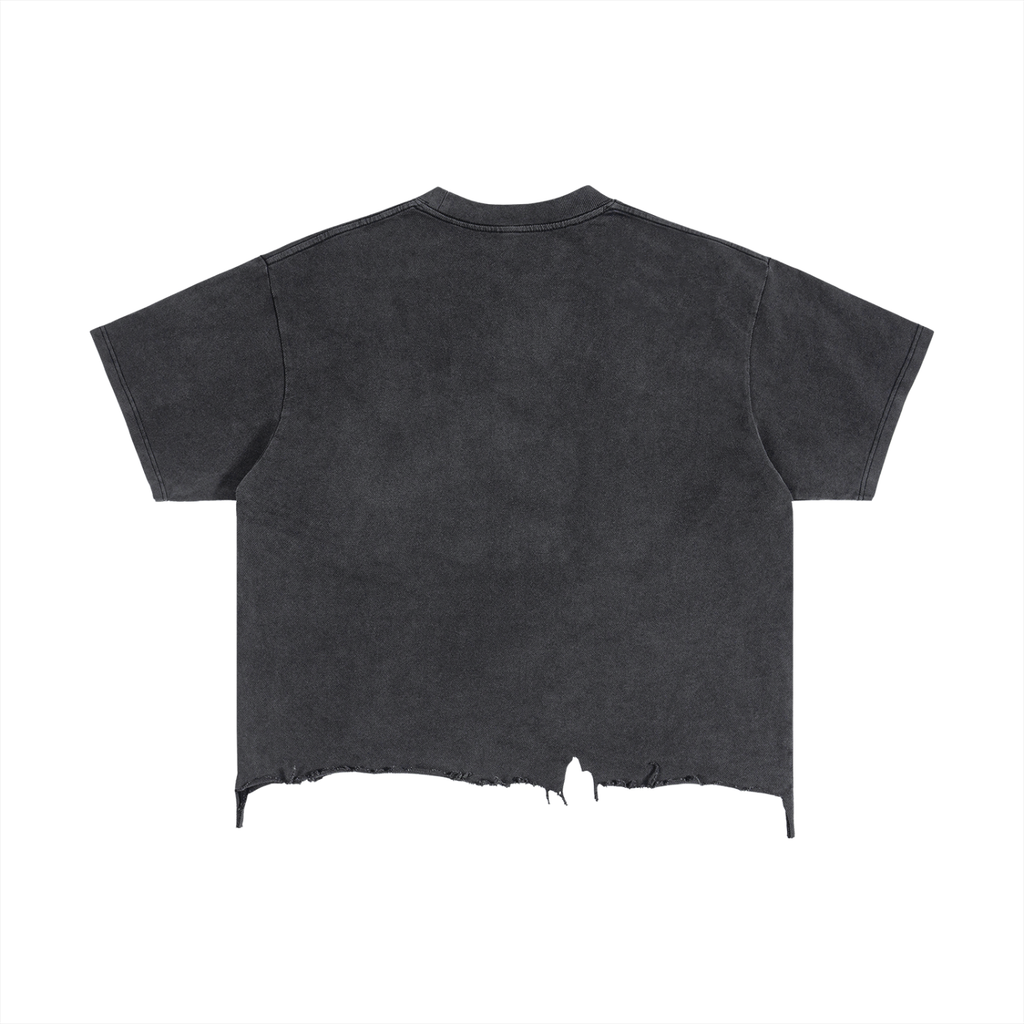 Spooky Distressed Hem T-Shirt