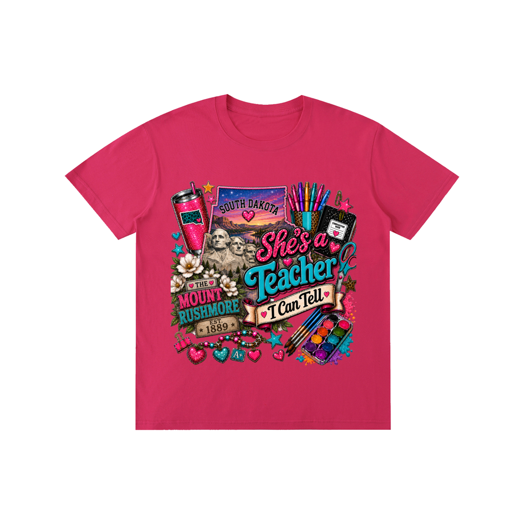 South Dakota "She's a teacher" unisex t-shirt