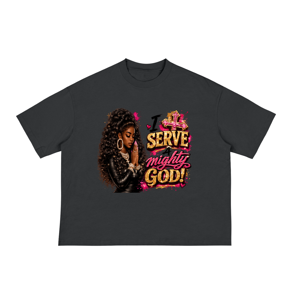 "Mighty GOD" Classic Loose Boxy Tee