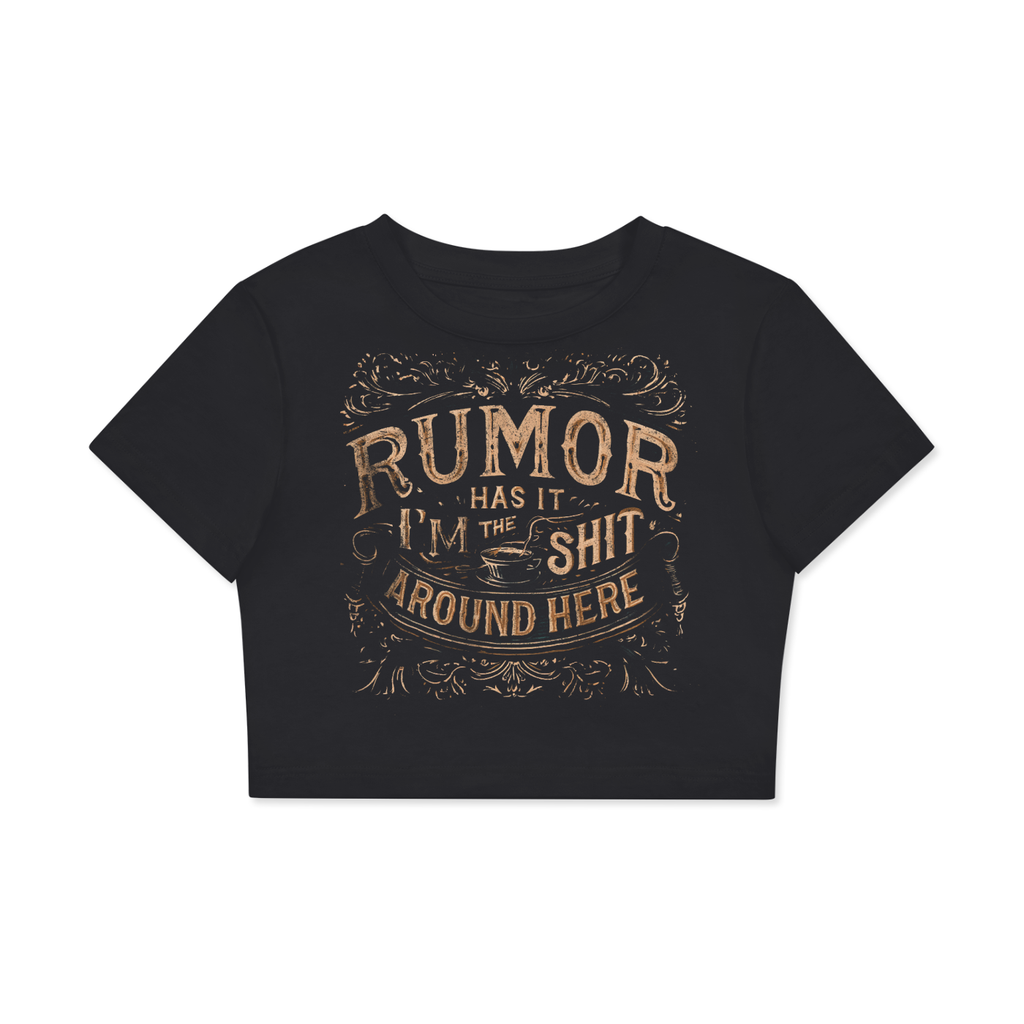 Fitted Crop Cotton T-Shirt