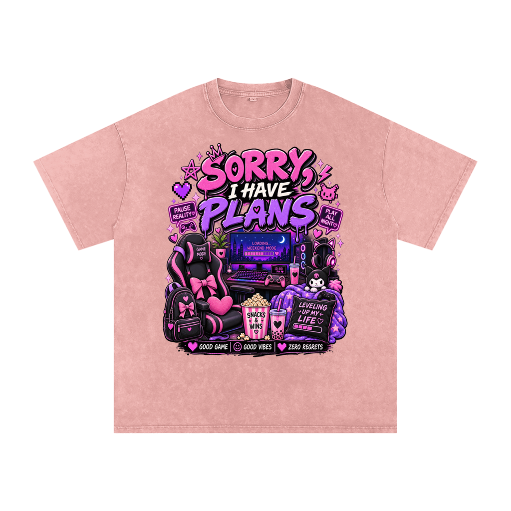 Sorry, I'm Gaming Cozy Oversized Tee