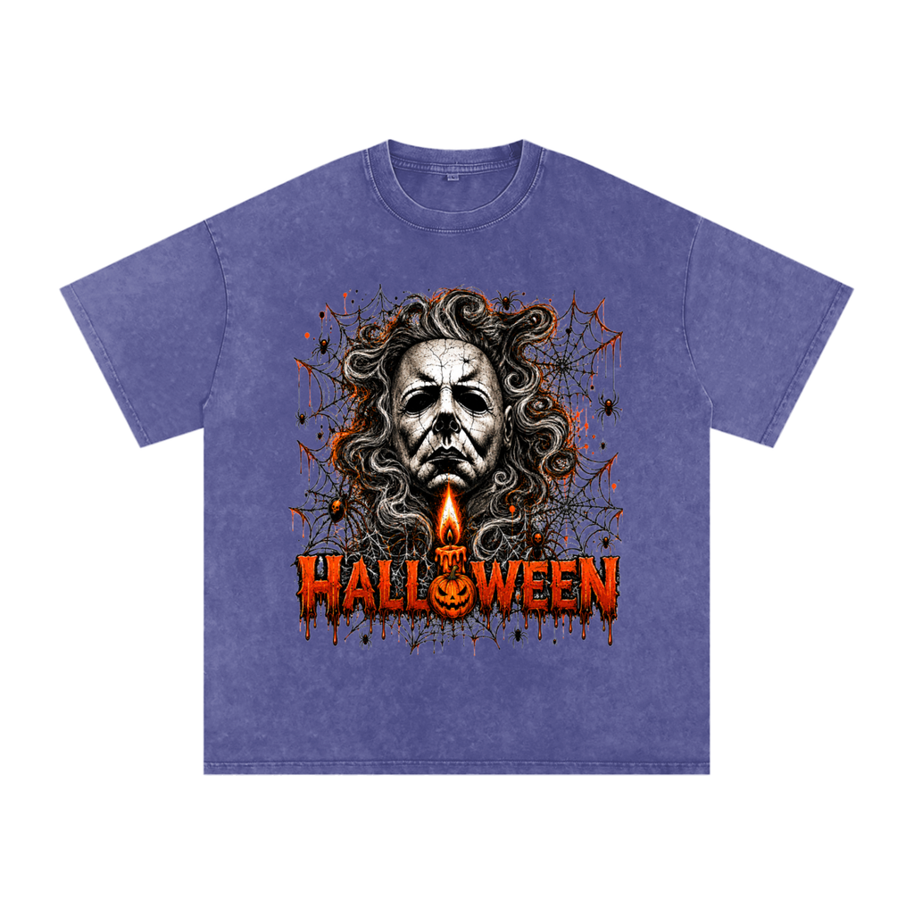 Halloween Vintage Snow-Wash Oversized Tee