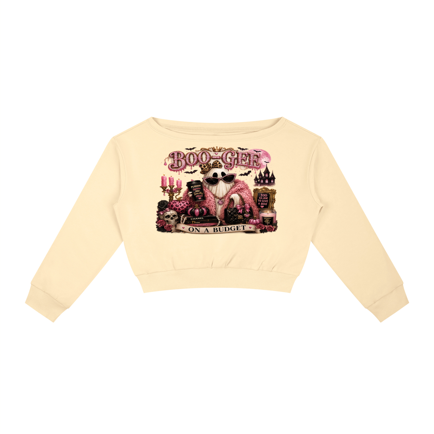 Budget babe Women's Off-Shoulder Sweatshirt
